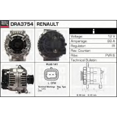 DRA3754 DELCO REMY Генератор