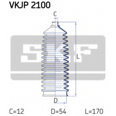 VKJP 2100 SKF Комплект пылника, рулевое управление