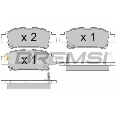 BP3042 BREMSI Комплект тормозных колодок, дисковый тормоз