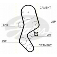 8645 5451xs TRISCAN Ремень ГРМ