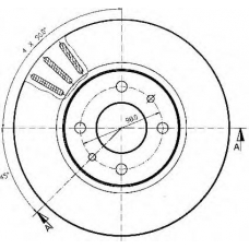 BSF4628 QUINTON HAZELL Тормозной диск