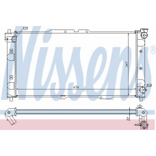 62382A NISSENS Радиатор, охлаждение двигателя