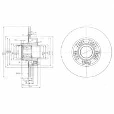 BG9031RSC DELPHI Тормозной диск