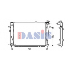 560026N AKS DASIS Радиатор, охлаждение двигателя