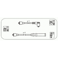 JP350 JANMOR Комплект проводов зажигания