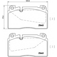 8DB 355 020-251 HELLA Комплект тормозных колодок, дисковый тормоз