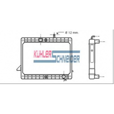 0405402 KUHLER SCHNEIDER Радиатор, охлаждение двигател