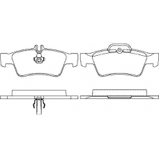 T5155 PAGID Комплект тормозных колодок, дисковый тормоз