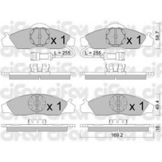 822-368-0 CIFAM Комплект тормозных колодок, дисковый тормоз