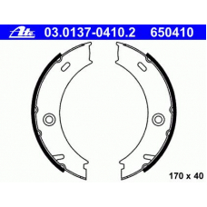 03.0137-0410.2 ATE Комплект тормозных колодок, стояночная тормозная с
