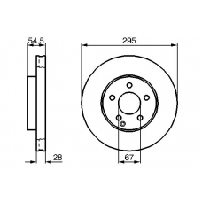 0 986 479 038 BOSCH Тормозной диск