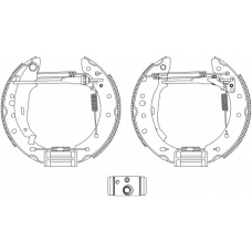 8DB 355 005-121 HELLA PAGID Комплект тормозных колодок