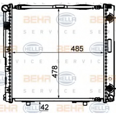 8MK 376 712-444 HELLA Радиатор, охлаждение двигателя