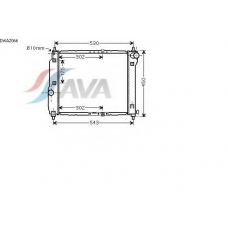 DWA2066 AVA Радиатор, охлаждение двигателя