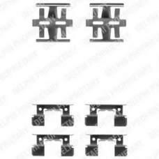 LX0180 DELPHI Комплектующие, колодки дискового тормоза