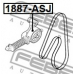 1887-ASJ FEBEST Натяжной ролик, поликлиновой  ремень
