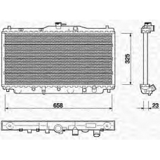 350213705000 MAGNETI MARELLI Радиатор, охлаждение двигател