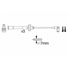 0 356 912 880 BOSCH Комплект проводов зажигания