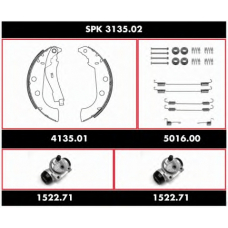 SPK 3135.02 WOKING Комплект тормозов, барабанный тормозной механизм