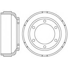 VBE618 MOTAQUIP Тормозной барабан