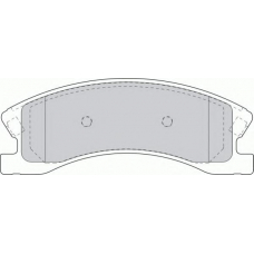 FDB1659 FERODO Комплект тормозных колодок, дисковый тормоз