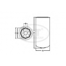 ST 6034 SCT Топливный фильтр