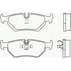 P 23 062 BREMBO Комплект тормозных колодок, дисковый тормоз