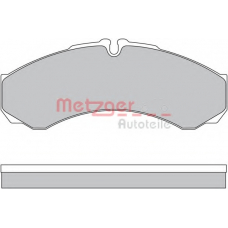 1170608 METZGER Комплект тормозных колодок, дисковый тормоз