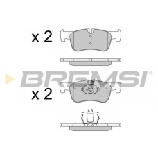 BP3520 BREMSI Комплект тормозных колодок, дисковый тормоз