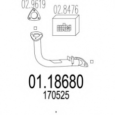 01.18680 MTS Труба выхлопного газа