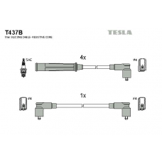 T437B TESLA Комплект проводов зажигания