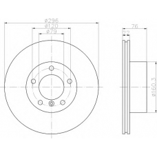 8DD 355 104-581 HELLA Тормозной диск