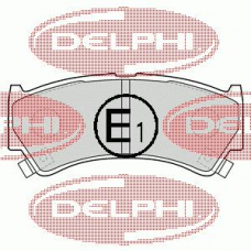 LP1548 DELPHI Комплект тормозных колодок, дисковый тормоз