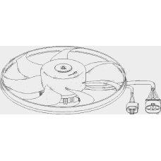 111 283 TOPRAN Вентилятор, охлаждение двигателя