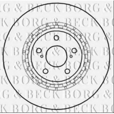 BBD6000S BORG & BECK Тормозной диск