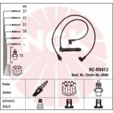 0888 NGK Комплект проводов зажигания