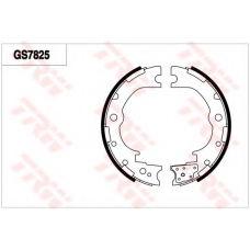 GS7825 TRW Комплект тормозных колодок, стояночная тормозная с