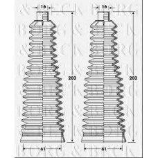 BSG3422 BORG & BECK Пыльник, рулевое управление