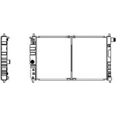 1140-0102 SAKURA  Automotive Радиатор, охлаждение двигателя