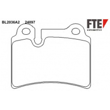 BL2036A2 FTE Комплект тормозных колодок, дисковый тормоз