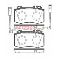 0769.02 METZGER Комплект тормозных колодок, дисковый тормоз