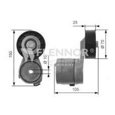 FS99463 FLENNOR Натяжной ролик, поликлиновой  ремень