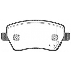 BPA0987.11 OPEN PARTS Комплект тормозных колодок, дисковый тормоз