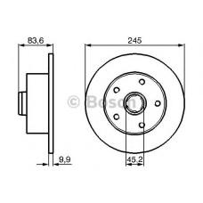 0 986 479 B48 BOSCH Тормозной диск