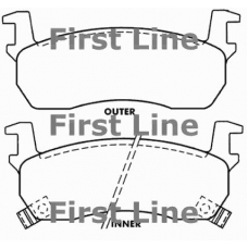 FBP1451 FIRST LINE Комплект тормозных колодок, дисковый тормоз