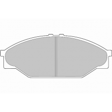 FD6823A NECTO Комплект тормозных колодок, дисковый тормоз