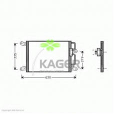 94-5138 KAGER Конденсатор, кондиционер