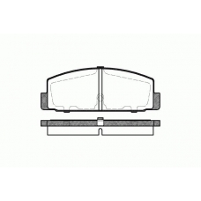 0179.30 REMSA Комплект тормозных колодок, дисковый тормоз