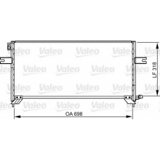 814304 VALEO Конденсатор, кондиционер