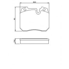 0 986 424 032 BOSCH Комплект тормозных колодок, дисковый тормоз